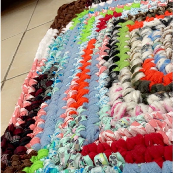 Multi-Colored Fleece Area Rug - Picture 4 of 4